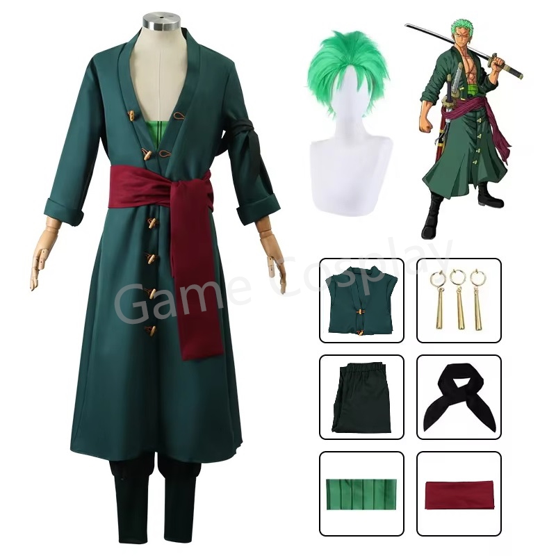 Zoro Anime Merchandise - Anime Figures Roronoa Zoro Cosplay Costume