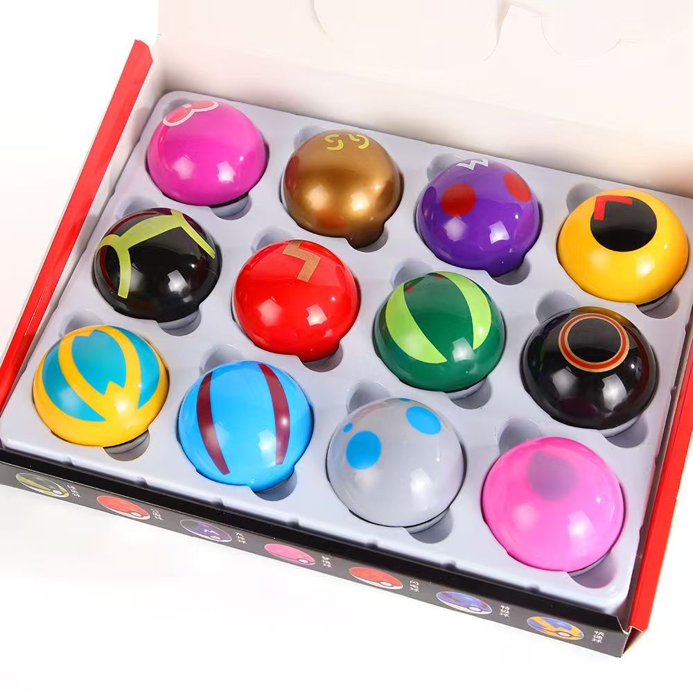 Pokemon Anime Merchandise - Pokemon Figure 12pcs/Set Poké Ball Pokeball
