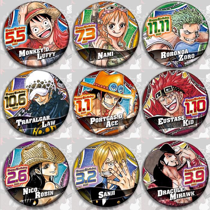Luffy Anime Merchandise - One Piece Anime Badge Pin Set