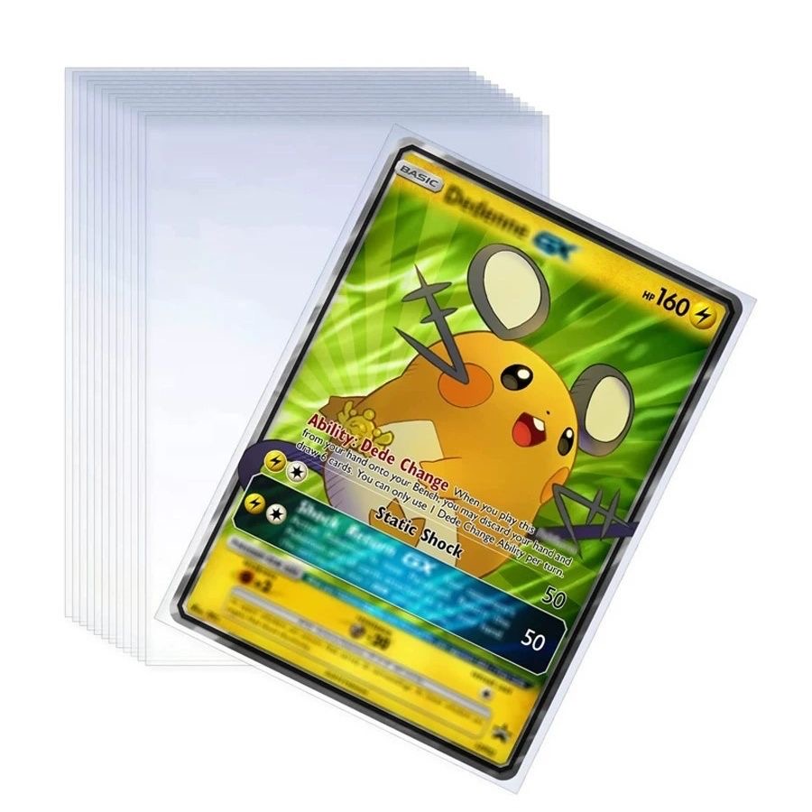 100Pcs Games Card Sleeves Tran - Collector Card Sleeve ulasan dan harga