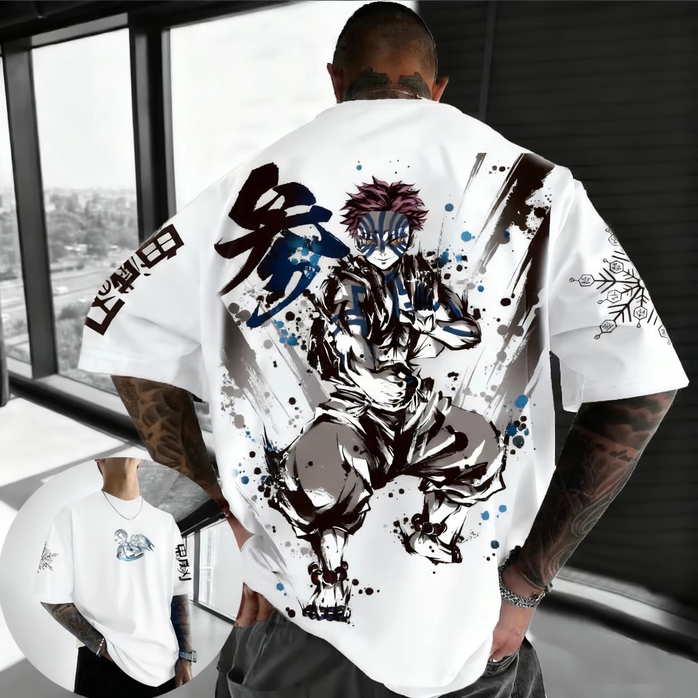 Summer Plus Size Demon Slayer  - Anime Merchandise Men ulasan dan harga