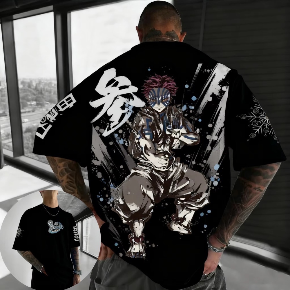Summer Plus Size Demon Slayer  - Anime Merchandise Men ulasan dan harga