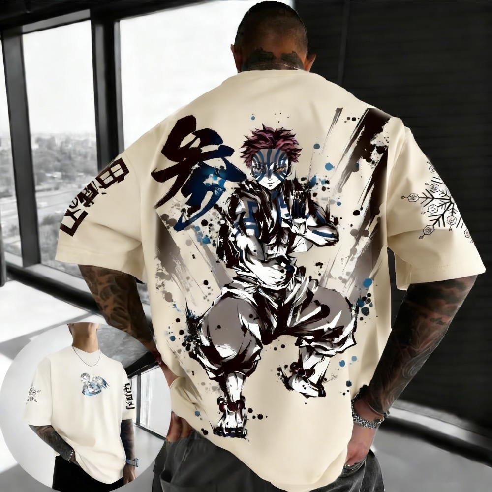 Summer Plus Size Demon Slayer  - Anime Merchandise Men ulasan dan harga