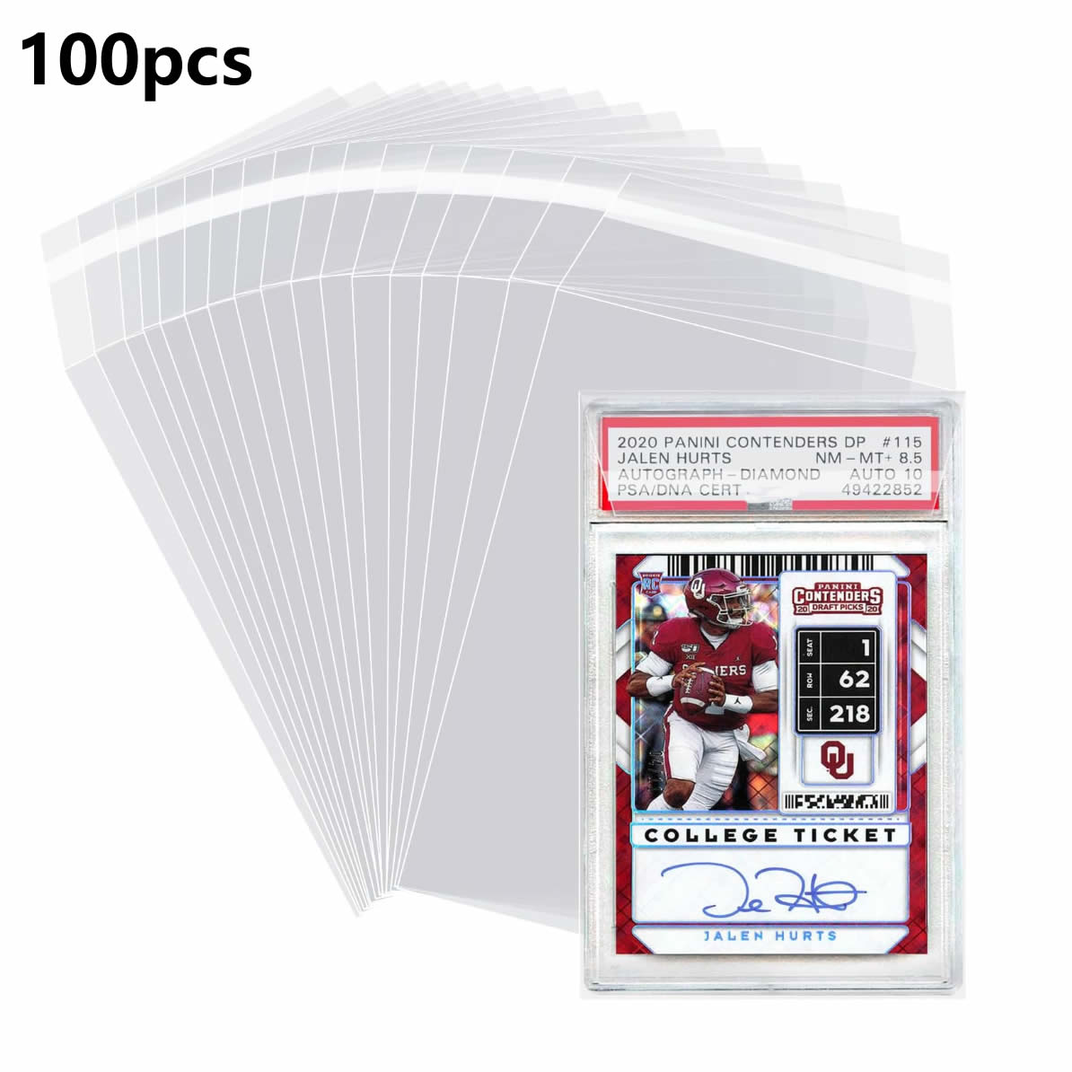 100pcs Sleeves For Graded Slab - Collector Card Sleeve ulasan dan harga