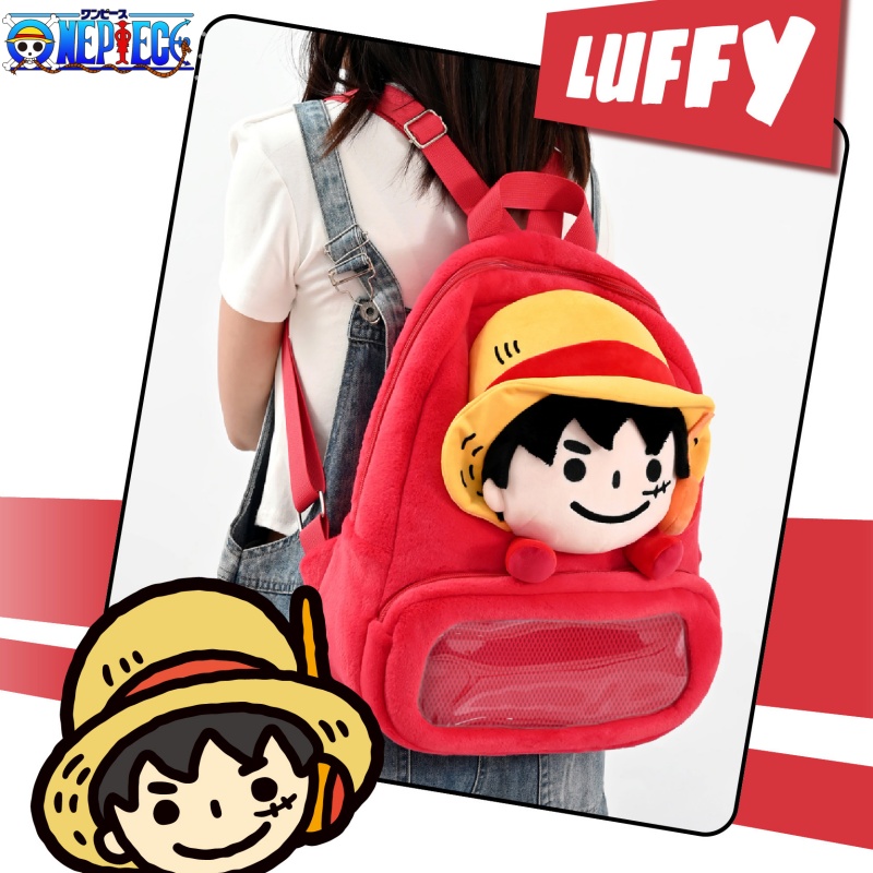 One Piece Backpack Cartoon Mon - Luffy Anime Merchandise ulasan dan harga