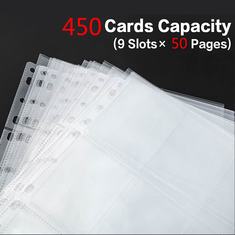 50 Pages 450 Pockets Single Si - Collector Card Sleeve ulasan dan harga