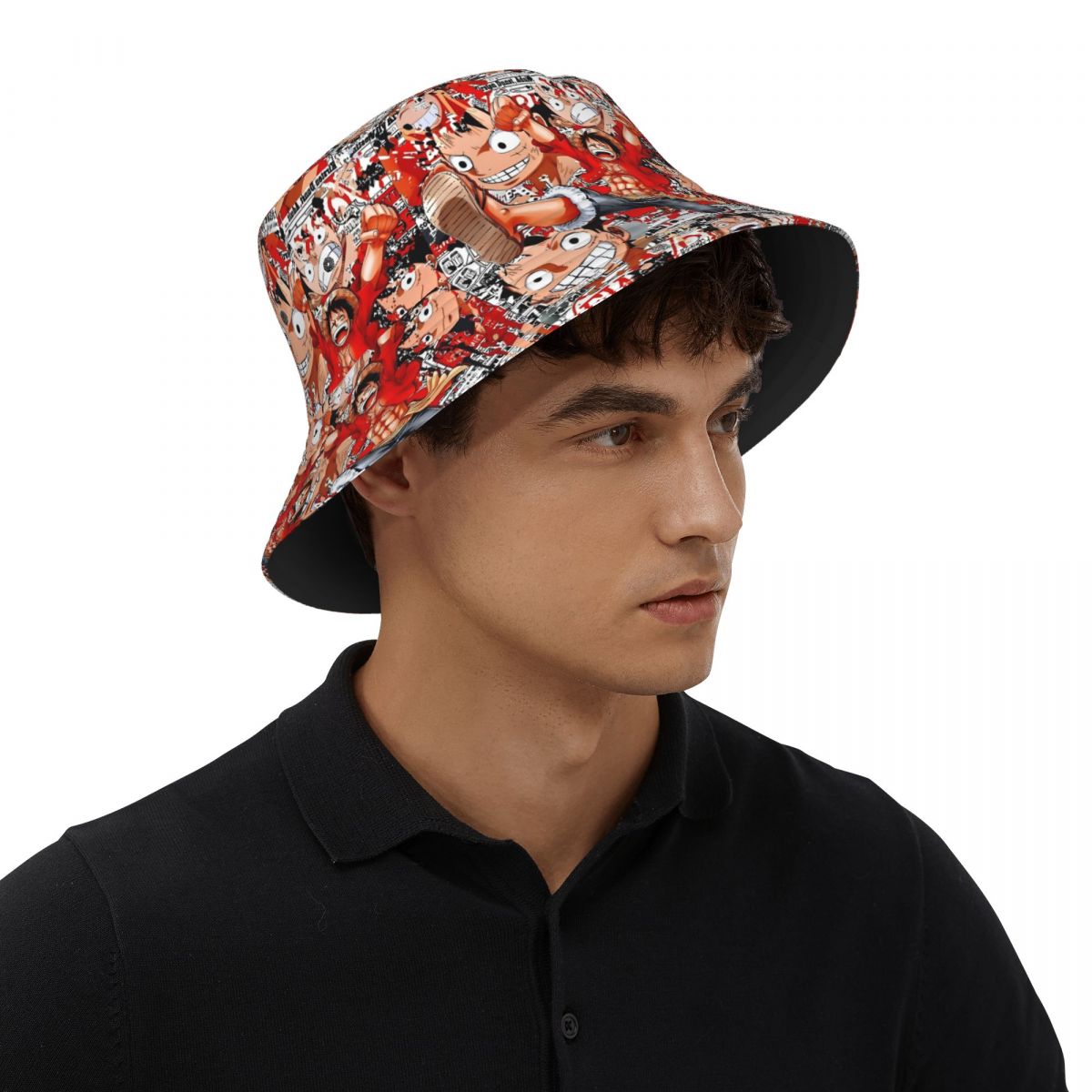 Anime One Piece Luffy Bucket H - Luffy Anime Merchandise ulasan dan harga
